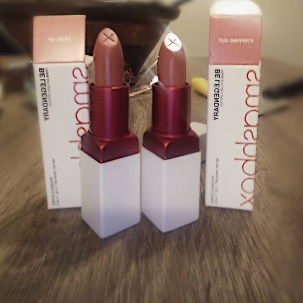 Smashbox lipsticks, Bare Minerals, Lilly Lashes, and freebie La Roche